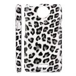 HTC ONE X Leopard Cover (White)